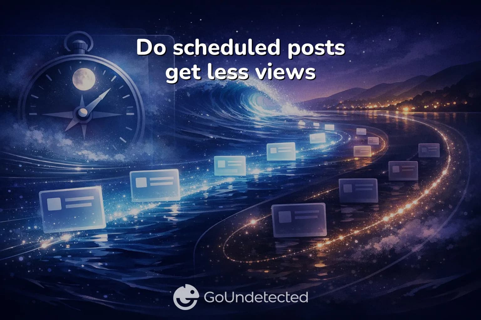 Do scheduled posts get less views