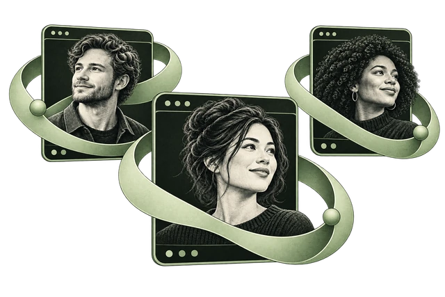 Three browser profiles, each with a separate identity and session loop